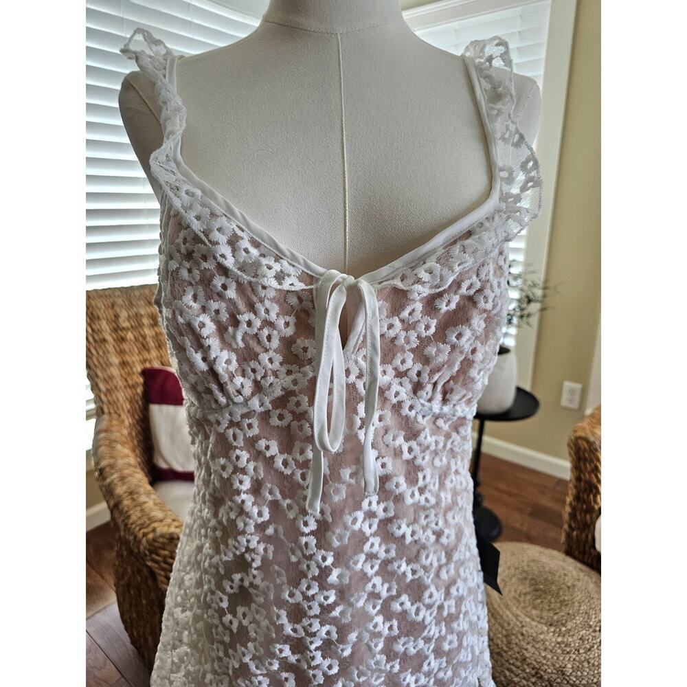 Lulu's White Lace Mini Dress